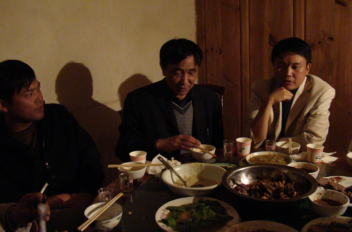 xishan collaborators having dinner